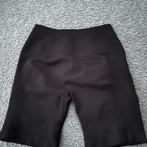 Brown compression biker shorts small